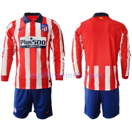 Maillot de Foot Atlético Madrid Domicile 2020-21 Manches Longues - Enfant